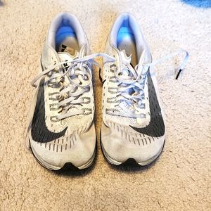 Size 7.5 white Nike running shoes